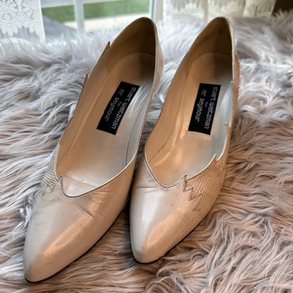 Vintage Stuart Weitzman for Mr. Seymour Leather Pumps - Picture 1 of 12